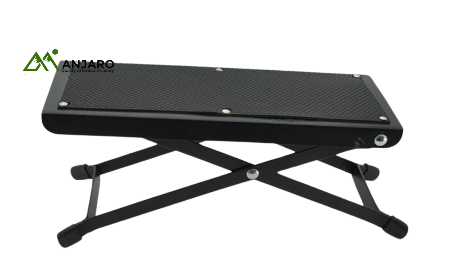 Adjustable Guitar Footstool – 11.5–25.5cm Height | Durable Iron Build with Anti-Slip Surface for Perfect Playing Posture