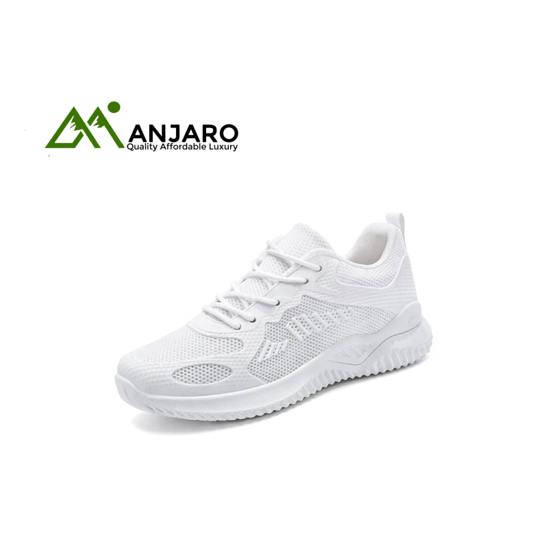 Casual Breathable Mesh Walking Shoes – Lightweight Lace-Up Sneakers for Women with Non-Slip Sole