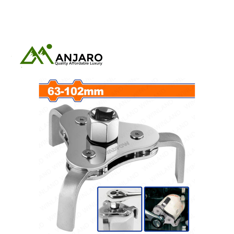 Wadfow  3-Jaw Oil Filter Wrench (63–102mm) WUL1401