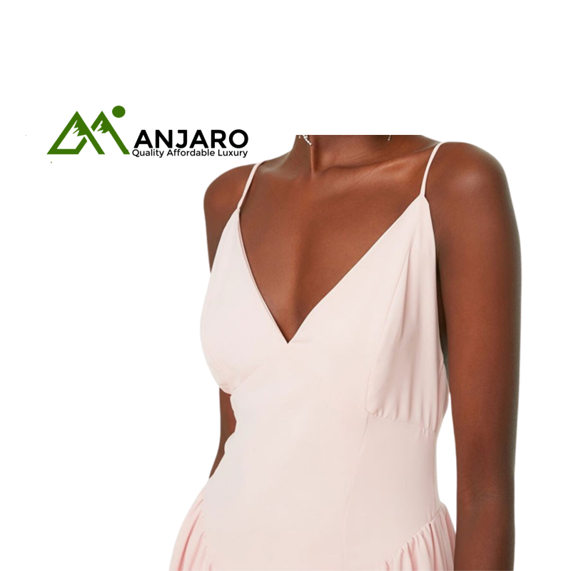 Powder Shirred Detailed Dress