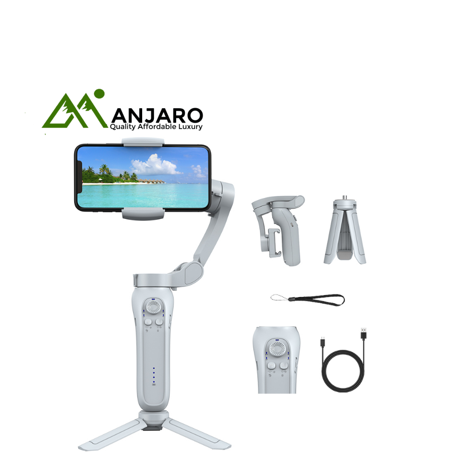 L7Cpro 3-Axis Foldable Mobile Gimbal Stabilizer with Tripod & AI Face Tracking