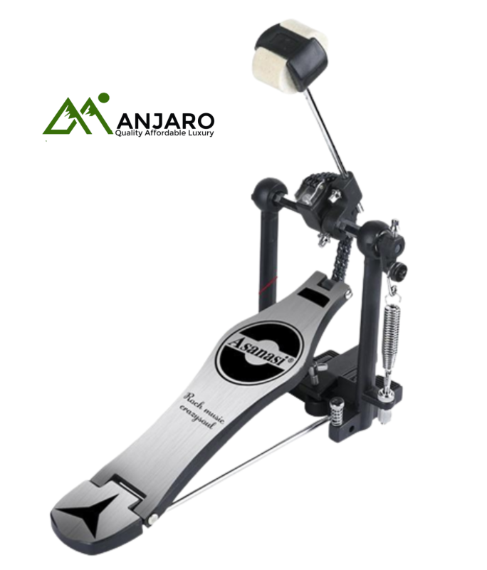 Asanasi P-200 Drum Pedal – Alloy Build, Multi-Bearing Design, Metal Plating