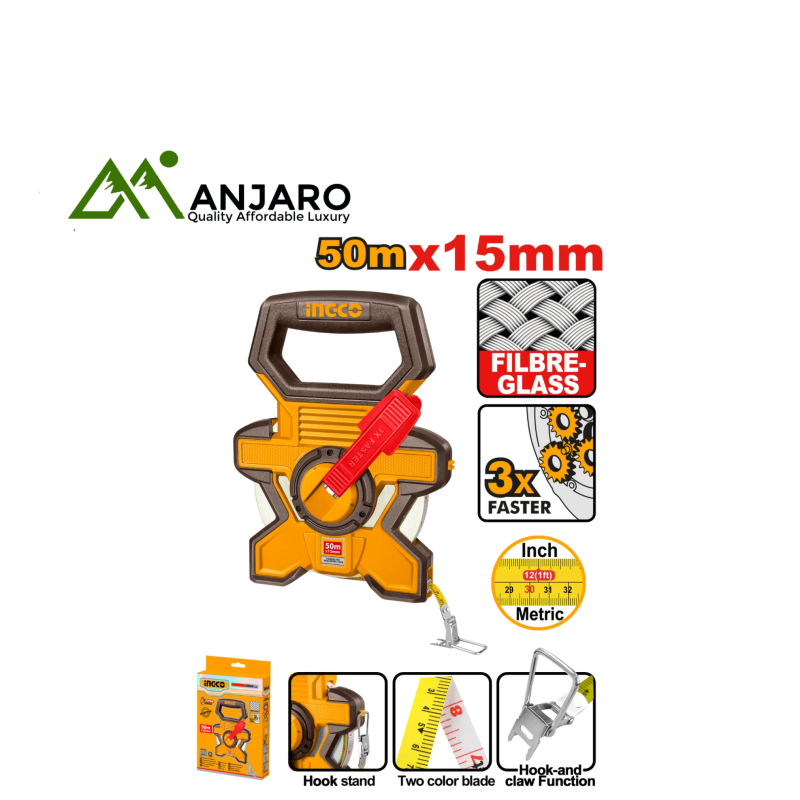 Ingco Fibre glass Measuring Tape  HFMT1850